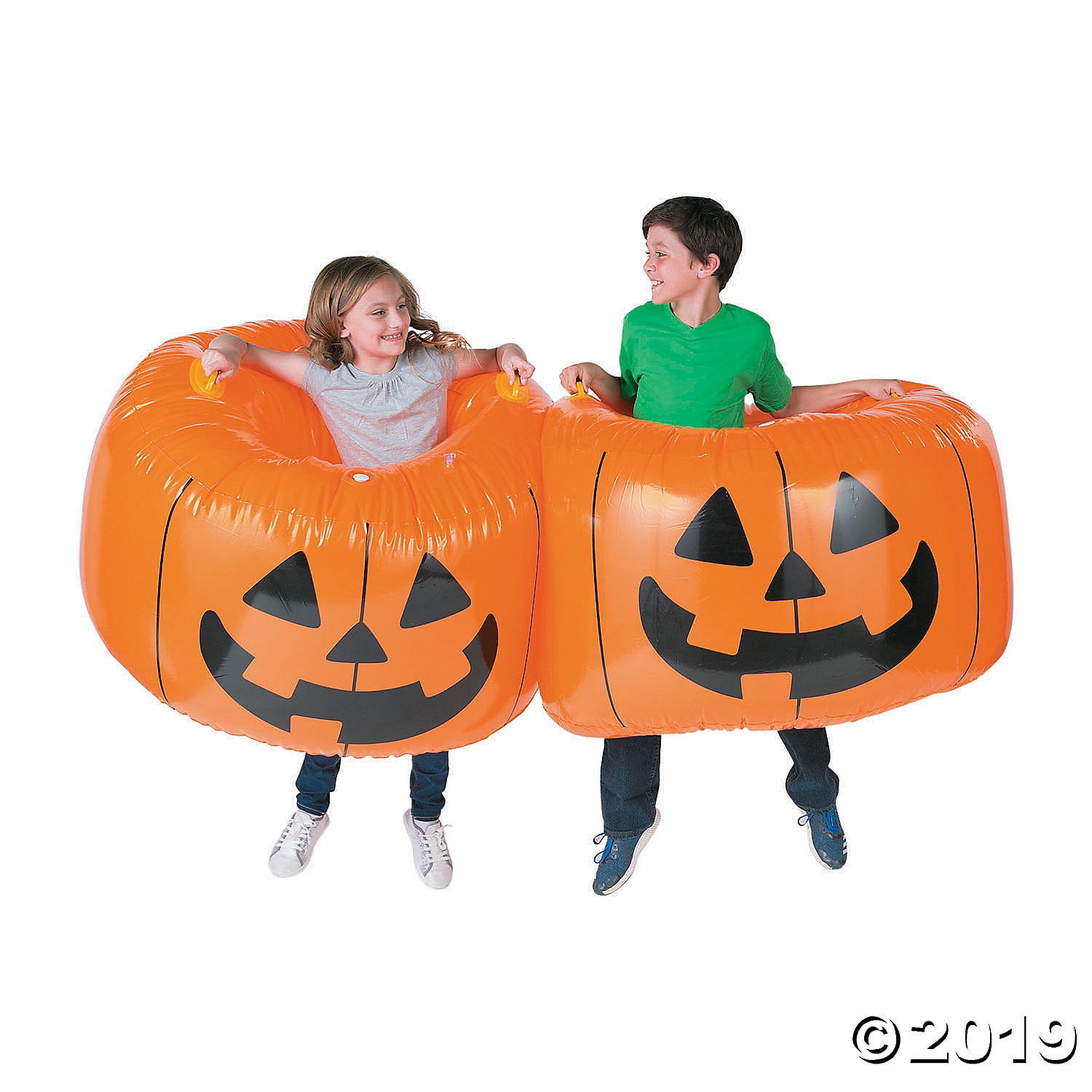 Pumpkin Inflatable Body Bopper Set