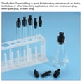 thumbnail image 5 of Uxcell Rubber Thread Tapered Insert Plug M4 Test Tubes Bungs Stopper Black for Lab Home 25 Pieces, 5 of 5
