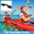 thumbnail image 2 of Unique Bargains 2pcs Universel PVC Sangle Poignée Patchs Porter Poignée de Préhension pour Paddle Board Bateaux Gonflables Canoë Kayak Noir, 2 of 6