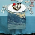 thumbnail image 4 of JRXY Wave Ocean Person Cloth Napkins Polyester for Farmhouse Party Dining Table Decor Gift 2 PCS, 4 of 7