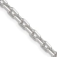 thumbnail image 6 of 925 Sterling Silver 3.95mm Beveled Oval Cable Chain 24 Inch, 6 of 7