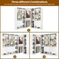 thumbnail image 6 of Homieasy 87.2" Large Corner Closet Organizer - 3 Sets with 4 Drawers, 4 Rods & Heavy-Duty 2000+ lbs Capacity,White, 6 of 7