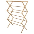 thumbnail image 1 of Wooden Laundry Clothes Rack, 11 Hanging Rods Folding Bamboo Laundry Drying Rack  for Blanket, 1 of 8