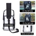 thumbnail image 5 of Clear Sling Bag - PVC Transparent Crossbody Shoulder Bag with Zippered Front Pocket, Side Mesh Water Bottle Pockets and Adjustable Strap, Stadium-Friendly Concert and Travel Bag, 5 of 7