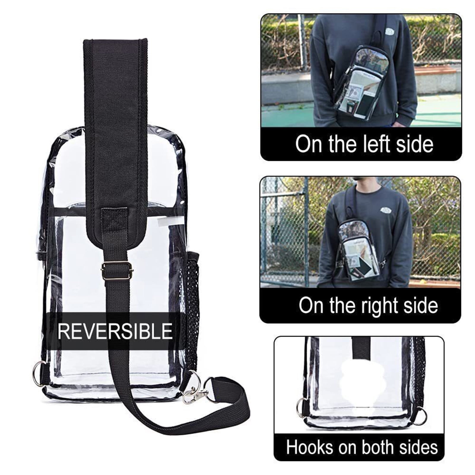 Transparent side bag deals
