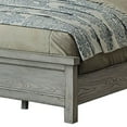 thumbnail image 3 of Benjara California King Bed with Polyresin Foliage Inlay, Antique White and Beige, 3 of 5