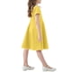 thumbnail image 4 of Odeerbi Vestido A-Line de Verano Para Niñas Vestido Con Cuello Peter Pan Acampanado Vestido de Columpio Color Sólido Manga Corta, 4 of 4