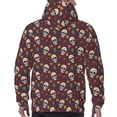 thumbnail image 3 of Bingfone Skull colorful flower Men's Drawstring Hoodie Long Sleeve Pocket Sweatshirts-X-Large, 3 of 6
