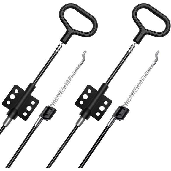 2Pcs Recliner Cables Replacement D-Ring Pull Handle, Metal Recliner Release Handle, Exposed Cable Length 4.9", Total Length 42.5", Fit Ashley and Most Recliner