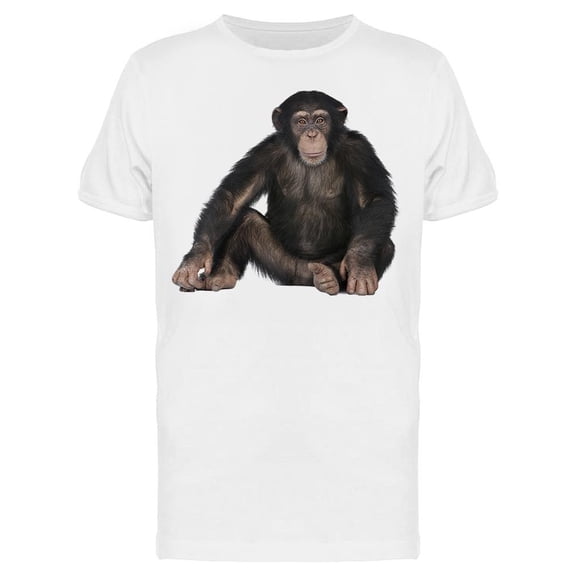Simia Troglodytes Posing T-Shirt Men -Image by Shutterstock, Male Large