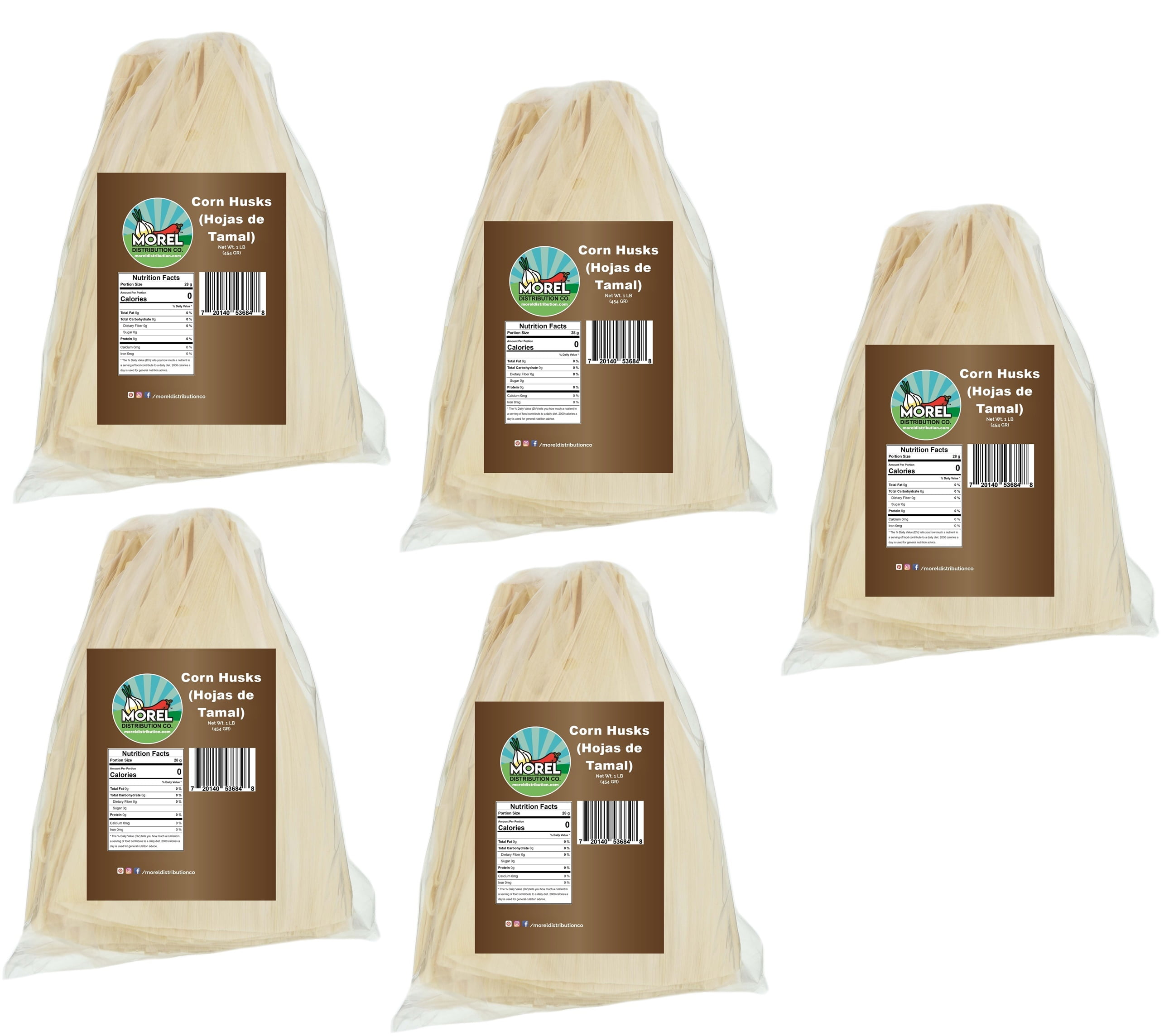 Premium Corn Husks for Tamales, Hojas de Tamal Natural. 5 Lbs