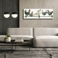 thumbnail image 5 of Epic Graffiti 'Hens, White Background' by Janet Pidoux, Canvas Wall Art, 60"x20", 5 of 8