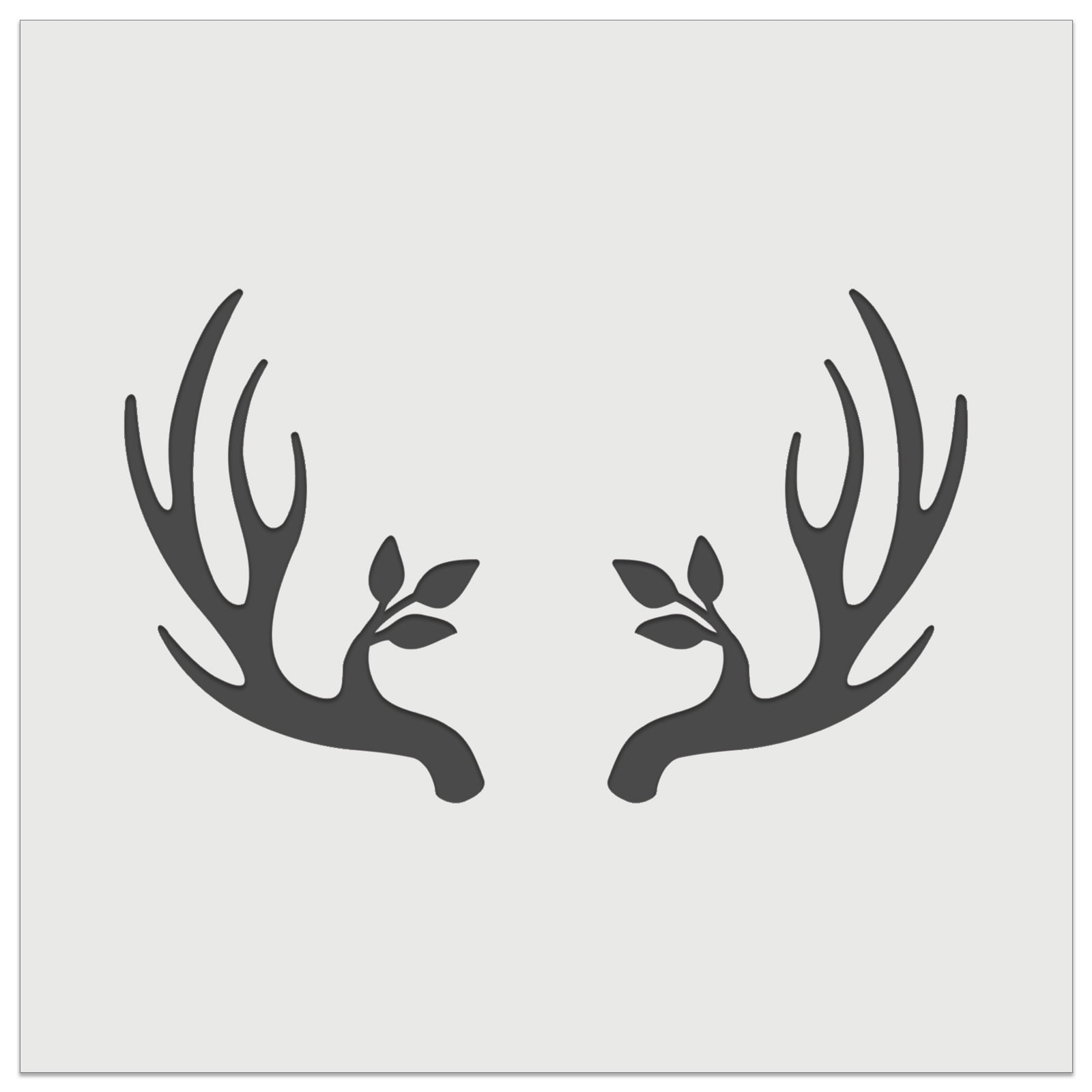 Deer Antlers Plant Detail DIY Cookie Wall Craft Stencil - 9.0 Inch -  Walmart.com