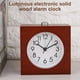 thumbnail image 2 of Reloj despertador de madera electrónico Dormitorio Luminoso Luz de noche silenciosa Estudiante Niños Lámpara de escritorio Cuadrada sidaley HA001303-04B, 2 of 6