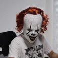 thumbnail image 3 of Scary Clown Mask Creepy IT Mask is perfect for cosplay Halloween, movie premieres, and more. Halloween Mask, 3 of 4