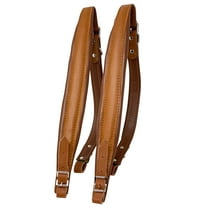 D'Luca Adjustable Accordion Shoulder Straps Set Brown
