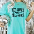 thumbnail image 4 of Yee-Haws and Hell-Naws T-Shirt for Women and Teens Seafoam Shirt Adult Large, 4 of 5
