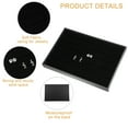 thumbnail image 4 of 1 Pcs Velvet Earring Jewelry Tray Stackable Tray Showcase for Rings Earrings Black, 4 of 6