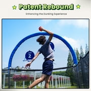 Zupapa 1500LBS Weight Capacity Rectangle Trampoline Basketball Hoop 10x17FT 9X15FT 8X14FT Outdoor Square Gymnastics Trampolines for Kids Adults