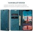 thumbnail image 3 of CaseMe Leather for iPhone 14 Case, Flip Wallet Leather Case with Card Holder Magnetic Closure Shockproof Kickstand Protective Phone Cases Cover for iPhone 14,Blue,For iPhone 14, 3 of 12