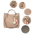 thumbnail image 6 of Alexis Bendel Women’s Vegan Leather Multi-Style Shopper Tote Everyday Handbag withScarves, 6 of 6