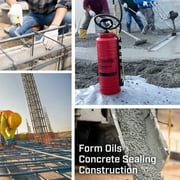Chapin 1949 3.5 Gallon Tri-Poxy Industrial Open Head Sprayer for Professional Concrete Applications with All Brass Components, Red