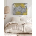 thumbnail image 3 of Yellow Gray Floral Wall Art for Living Room,Canvas Picture Wall Decor for Bathroom Bedroom,Farmhouse Retro Abstract Flowers Art Painting Artwork for Office Kitchen Hallway Dining Room Decor 24"x32", 3 of 8