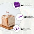 thumbnail image 4 of Uxcell 800Pcs Bag Twist Ties 6" Reusable Plastic Twist Ties Wire Cable Ties for Party Bread, Purple, 4 of 6