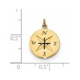thumbnail image 3 of 14k Yellow Gold Antiqued Compass Pendant / Charm, 3 of 3