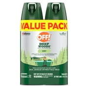 OFF! Deep Woods Insect Repellent VIII Dry,Mosquito Bug Spray, 8 fl oz, 2 ct