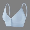 thumbnail image 2 of Kilaqueen Women's Seamless Front-Closure Nursing Bra, Wireless Maternity Bra with Removable Pads & Waffle Knit Texture, 2 of 5