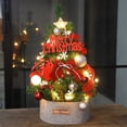 thumbnail image 1 of Suncoda Holiday Adorn , Décoration de Centre Commercial pour Sapin de Noël Mini Chiffré de 23,62 Pouces pour Bureau à Domicile, Ornements de Noël Rouges, 1 of 6