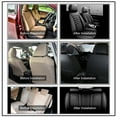 thumbnail image 6 of AOMSAZTO Fit Jeep Cherokee 2014-2021 Black & White Car seat Cover 5-seat Faux Leather Full Set Compatible Airbag, 6 of 7