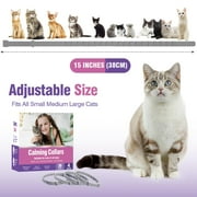 Sherry Calming Collar for Cats 4 Pack Calming Cat Collars Adjustable Soother Cats Calming Collars Anxiety Relief Stress Pheromone Collar for Cats Comfort Cat Calm Collars Lasts 30 Days