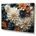 thumbnail image 2 of Designart "Grey-Toned Mums" Mums Canvas Prints, 2 of 7