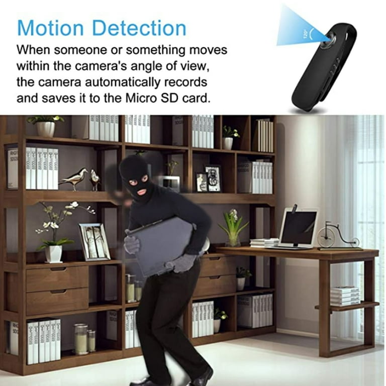 Body Camera 1080P Mini Outdoor Sport Camera, 1080P Body Worn Camera WearableVideo Recorder, 3 LED Modes Zaklamp Hoofdlamp, IP65 Waterdicht, 4-6 HR Levensduur Batterij Om Te Rijden (Zwart