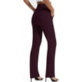thumbnail image 4 of Women's Dress Pants Stretchy Straight Leg Yoga Work Slacks with Pockets Business Casual Pants Petite/Regular/Tall, 4 of 17
