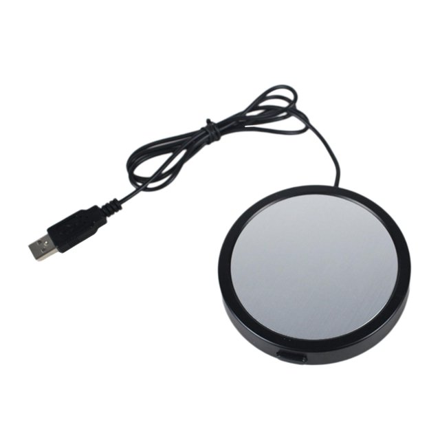 USB Heater Desktop Tea Beverage Keep Warm Drinking Cup Heating Black