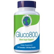 Gluco800 Blood Sugar Support Dietary Supplement to Promote Healthy Blood Sugar Levels with Alpha Lipoic Acid and Berberine. 30-day Supply.