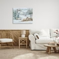 thumbnail image 2 of Niveous Country Barn Snow Scene Landscape Painting Gallery Wrapped Canvas Print Wall Art, 2 of 7