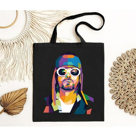 vintage Kurt Cobain Pop Art Tote Bag-TH19670