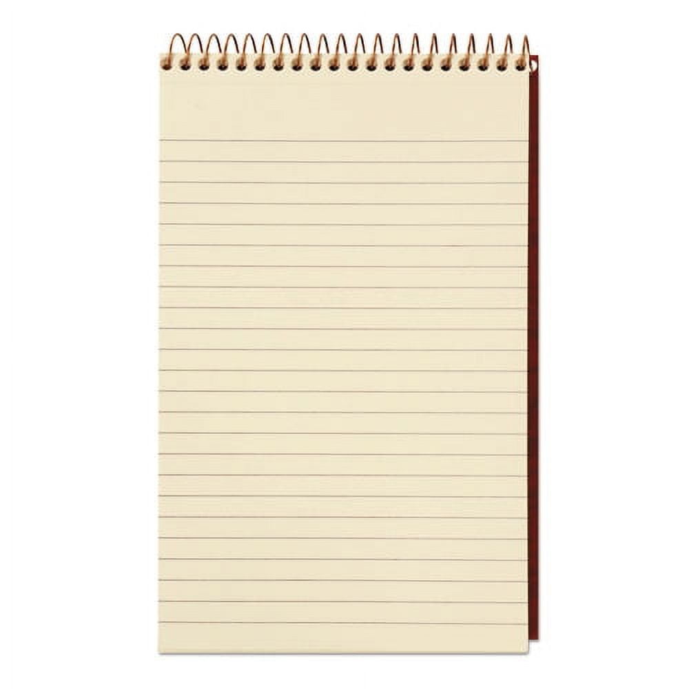 Gold Fibre Retro Wirebound Writing Pads, Medium/college Rule, Red Cover, 80 Antique Ivory 5 X 8 Sheets | Bundle of 2 Each