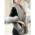thumbnail image 5 of SAYFUT Women's Faux Fur Coat Wedding Cloak Cape Wraps Evening Shawl Stole Wrap Shrug Wedding Dress Party Coat for Winter, 5 of 5