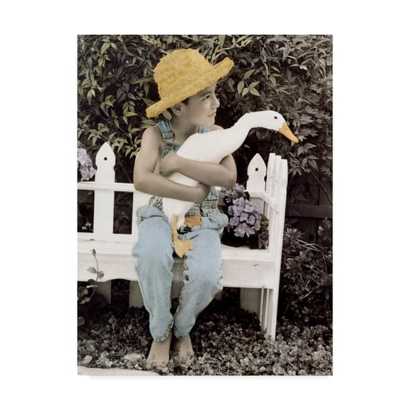 Trademark Fine Art 'Just Ducky' Canvas Art by Sharon Forbes