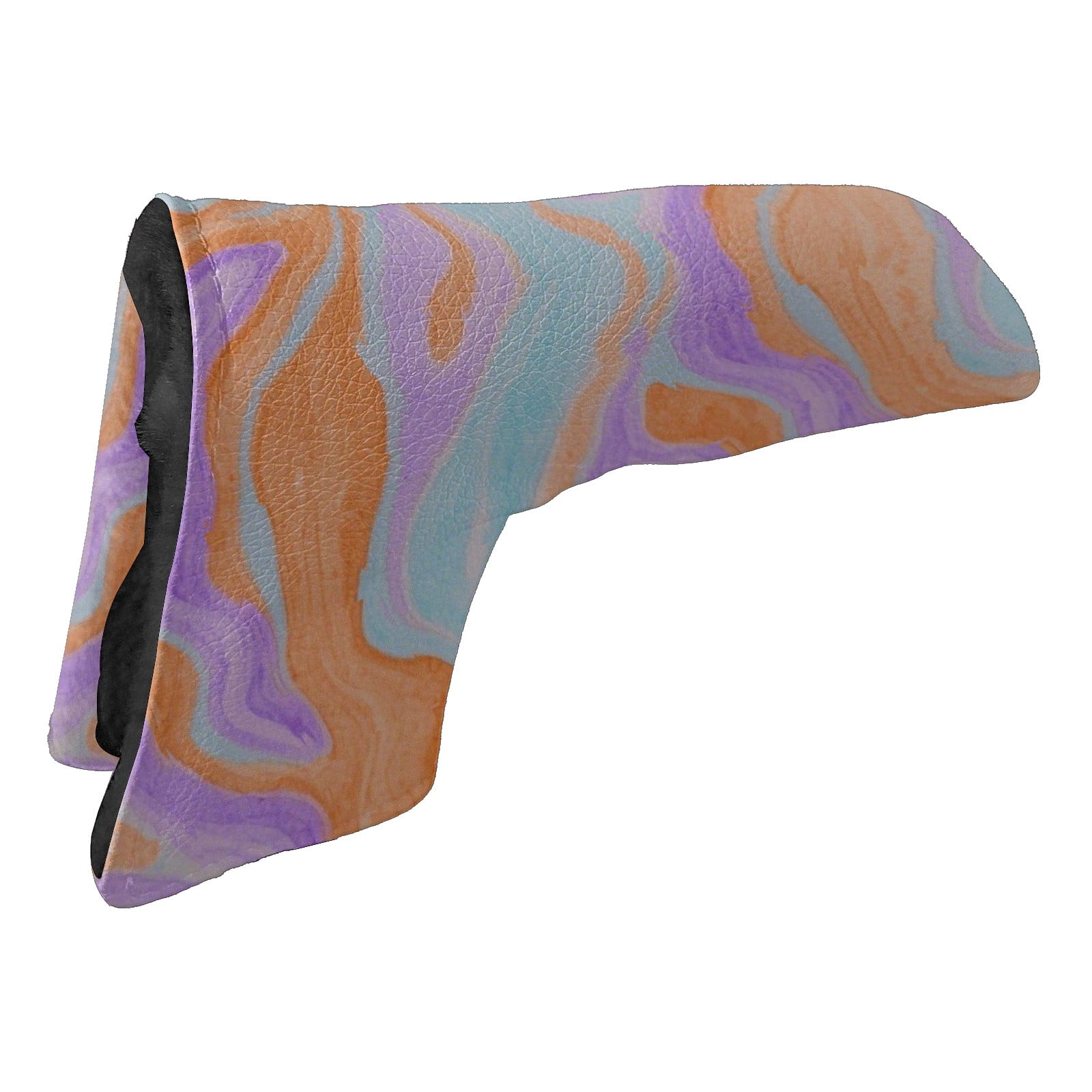 Golf Club Head Cover | Leather Golf Club Putte Headcover , Waterproof Golf Club Head Cover Set Driver Headcovers for Golf Clubs Men Women Rainbow Swirl Vein