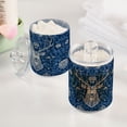 thumbnail image 5 of High-value clear storage jars keep life organized and within reach one sizex4 Deer in Blue Florals, 5 of 7