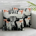 thumbnail image 3 of Throw Pillow Cover, Cow Skull Cactus, Soft Decorative Pillowcases Sleeper Cushion Covers for Couch Bed Sofa, Ideal Cushion Covers Gift for Friends Family Colleagues - 13, 3 of 5