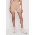 thumbnail image 3 of Women's Acid Wash Seamless Ribbed High Waisted Bike Shorts, 3 of 4