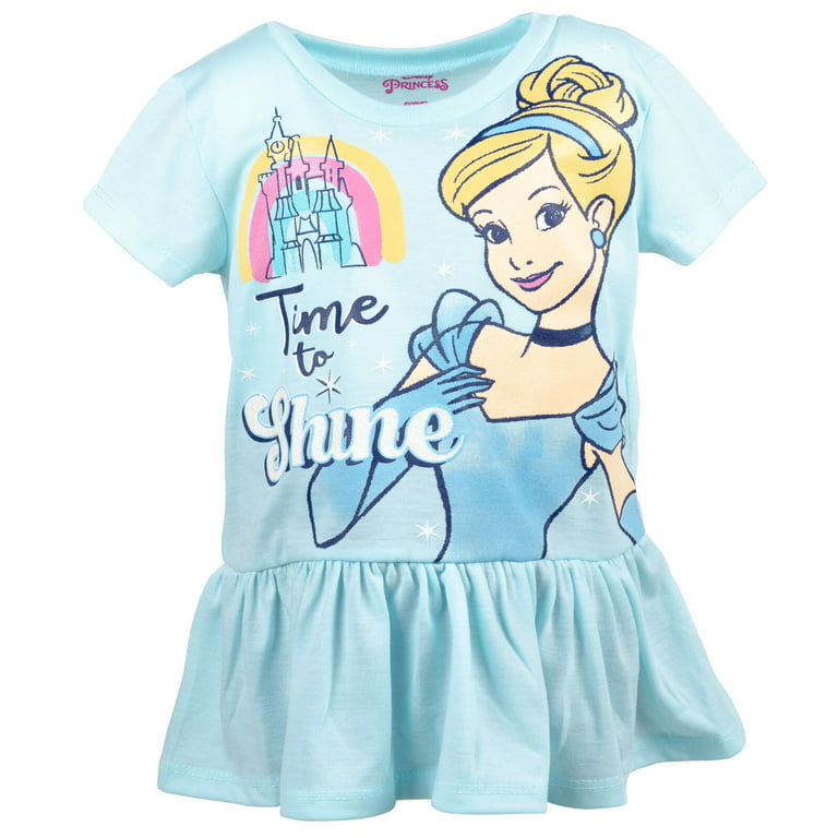 Disney Princess Cinderella Little Girls T-shirt And Capri Leggings