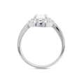 thumbnail image 5 of 5.79 CT Oval & Round Cut White Simulated Diamond Double Oval Halo Ring In 14K White Gold Over Sterling Silver (Color: White, Clarity: VVS1-VVS2, 5.79 Cttw) -9, 5 of 7